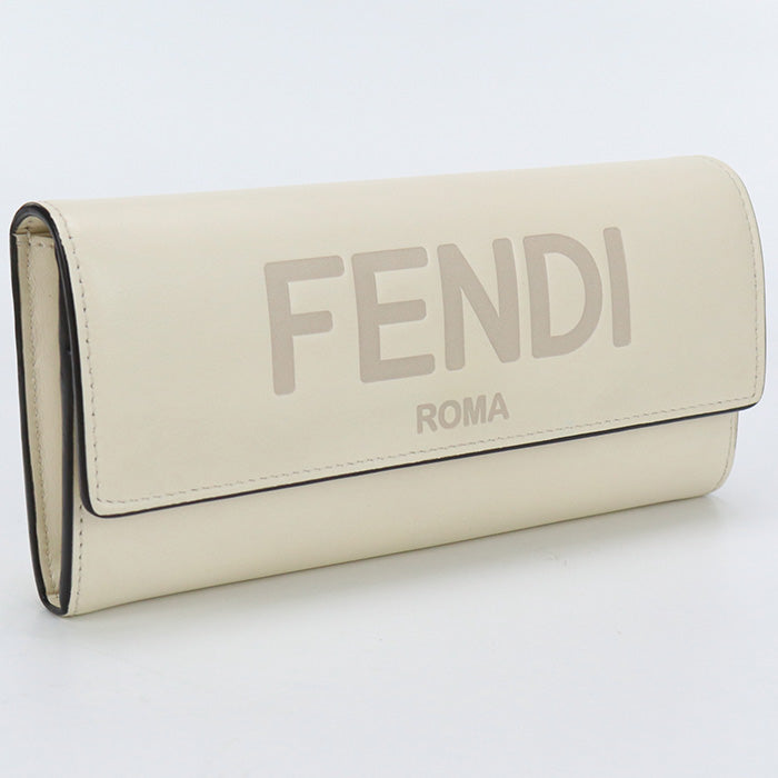 FENDI 8M0251 AAYZ Continental wallet Fendi Rome Long wallet leather White Women