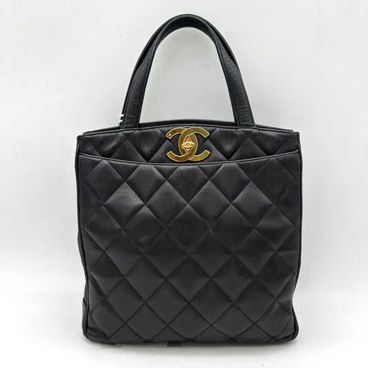 Chanel Black Caviar Leather Tote Bag LA6332