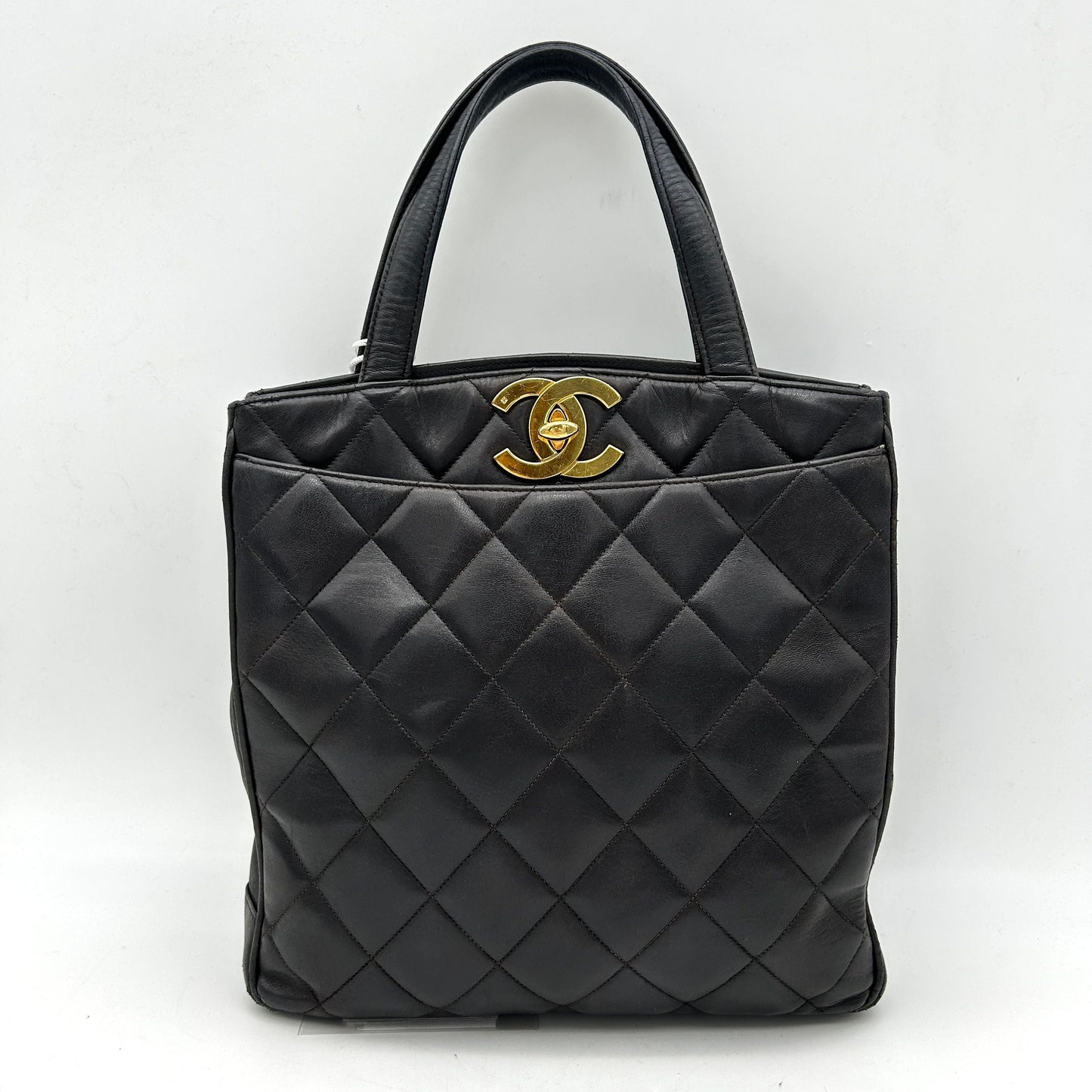 Chanel Black Caviar Leather Tote Bag LA6332