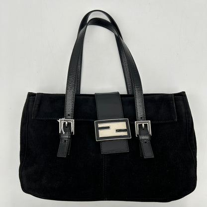 Preloved Fendi Baguette Suede Tote YVEAE485