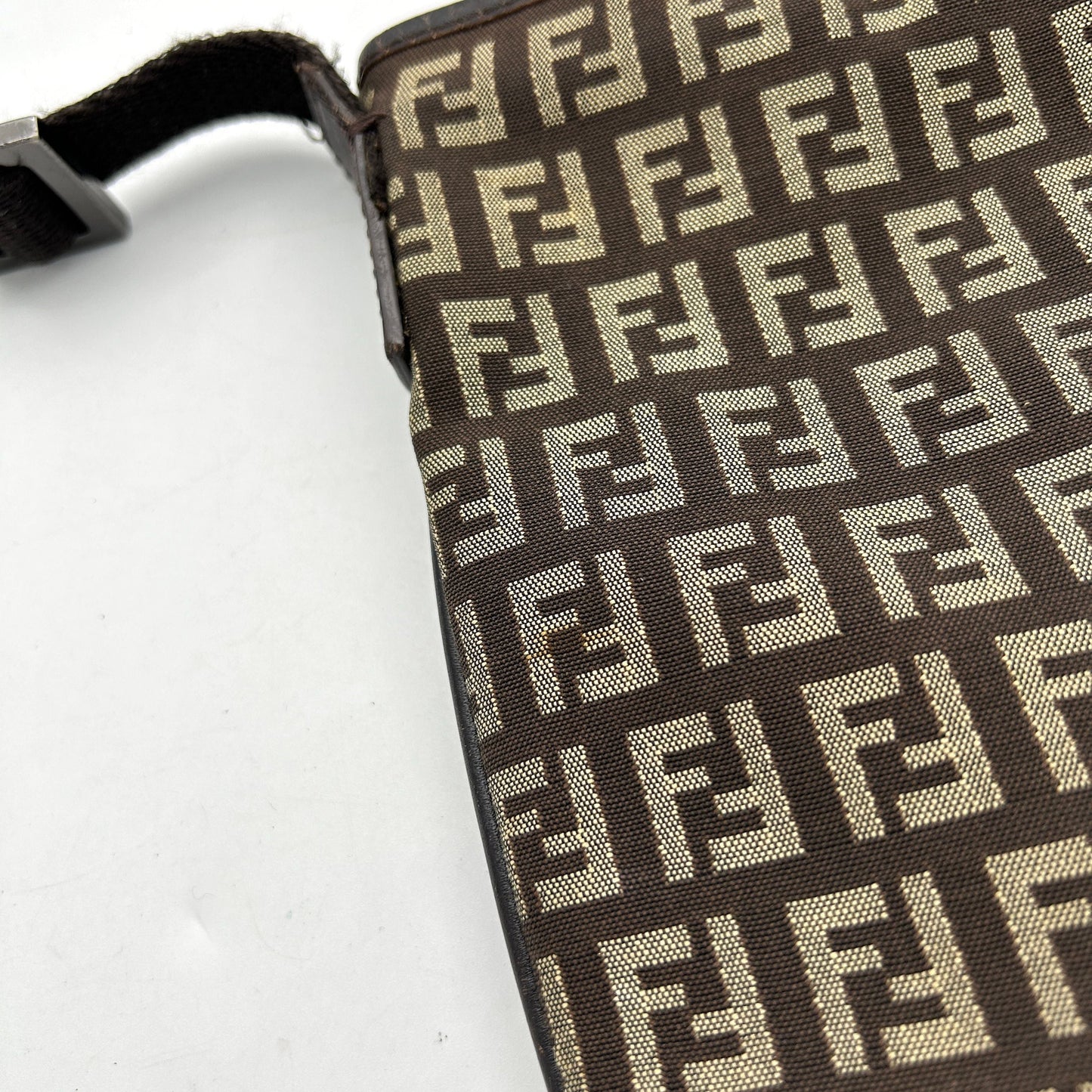 Pre-owned Fendi Zucchino Crossbody Bag - Brown Crossbody Bags, Handbags fe8811ds