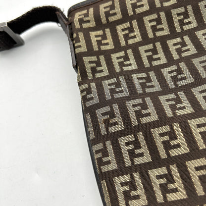 Pre-owned Fendi Zucchino Crossbody Bag - Brown Crossbody Bags, Handbags fe8811ds