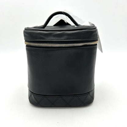 CHANEL Calfskin Cosmetic Vanity Bag Black ch7727ds