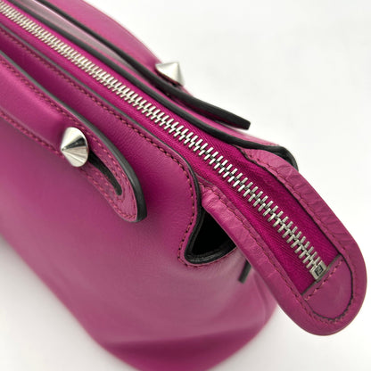 Pre-owned FENDI Vitello Dolce Medium By The Way Boston Bag Magenta CN2304200005