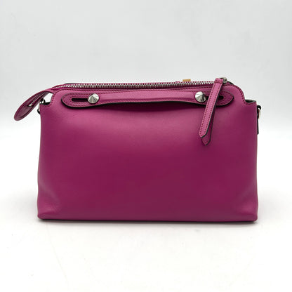 Pre-owned FENDI Vitello Dolce Medium By The Way Boston Bag Magenta CN2304200005