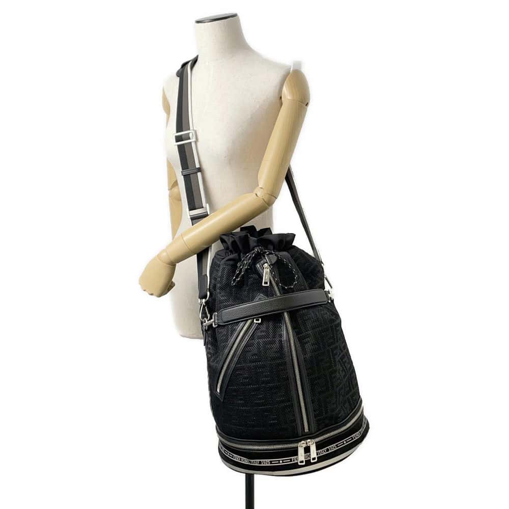 FENDI 2wayShoulder Bag Black 7VA451 Nylon