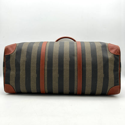 Pre-owned Fendi | Bags | Authentic Fendi Brown Stripes Pequin Travel Bag WD603623