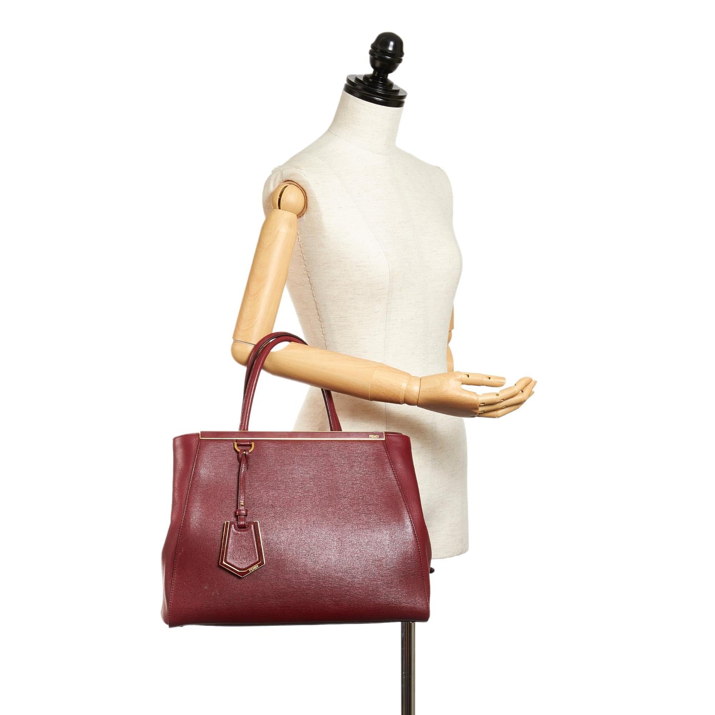 Fendi 2Jours Leather Handbag