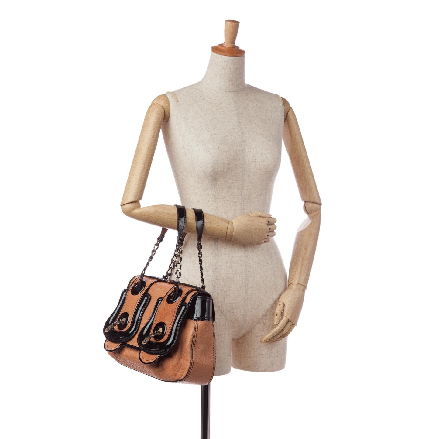 Fendi B. Bag Leather Handbag