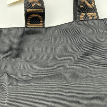 Pre-owned FENDI FF Canvas Bucket Bag Black fe4411bd