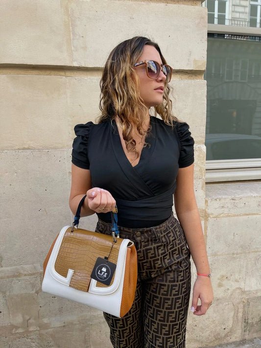 Fendi - Sac à main Camel