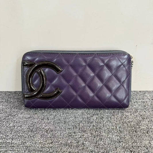 Chanel Cambon Purple Wallet