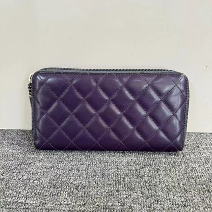 Chanel Cambon Purple Wallet