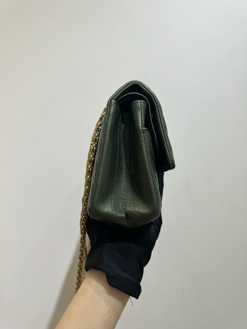 Chanel 2.55 Small Olive Green Handbag