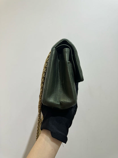 Chanel 2.55 Small Olive Green Handbag