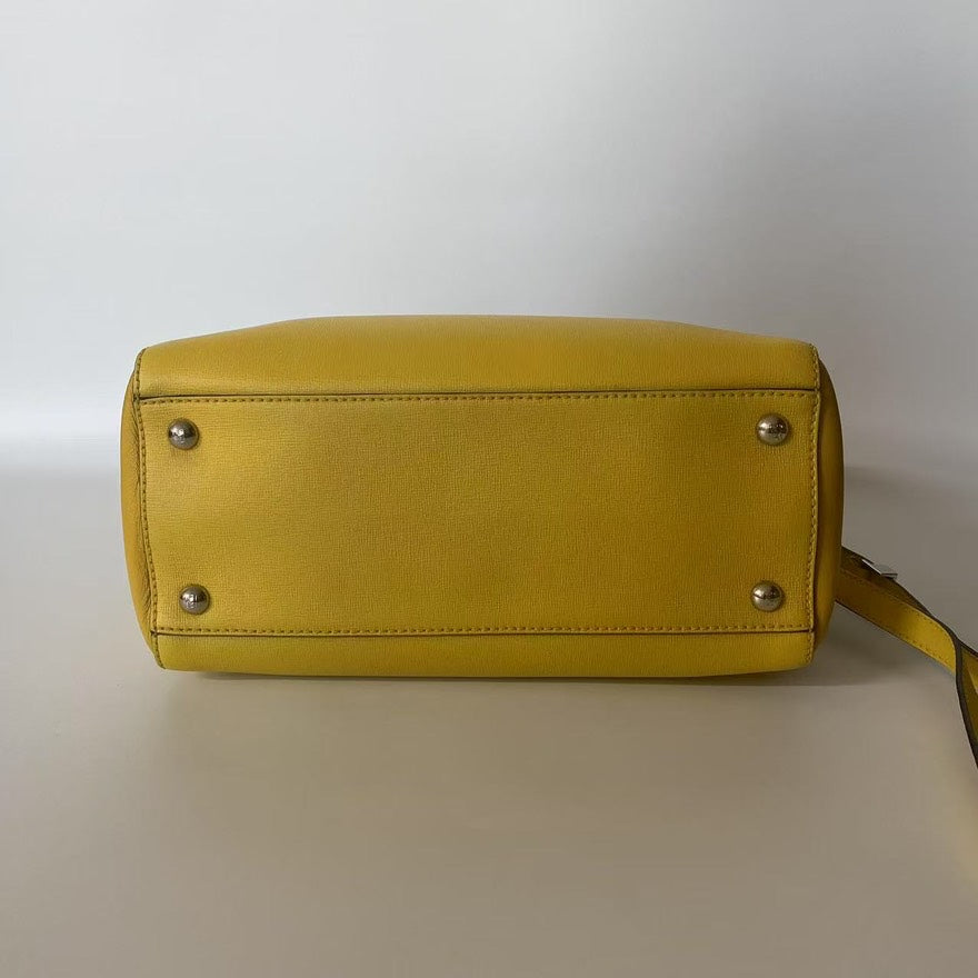 Fendi 2Jours Mustard Yellow Tote Bag