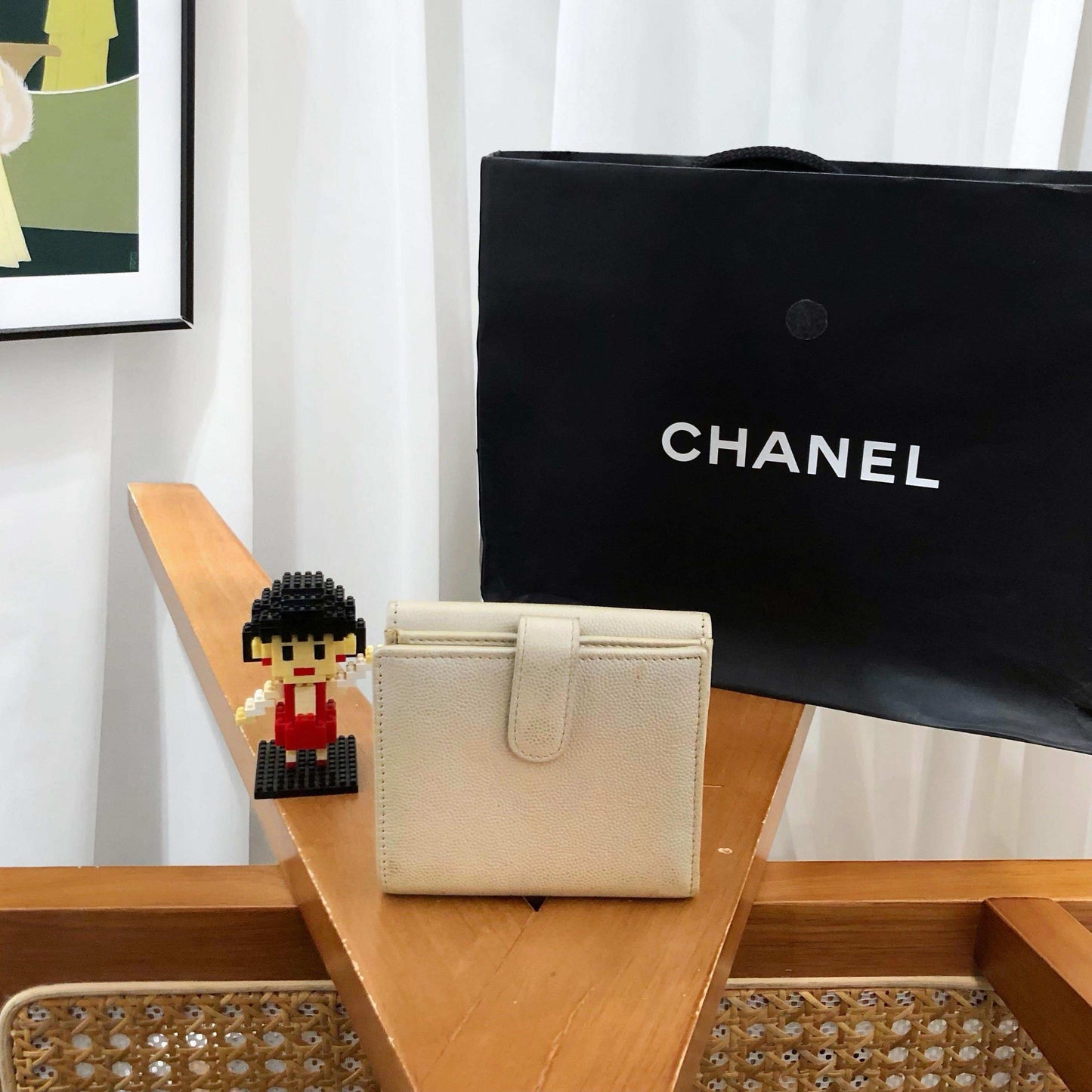 Chanel Beige Wallet - Preloved Classic Style