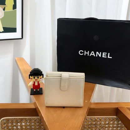 Chanel Beige Wallet - Preloved Classic Style