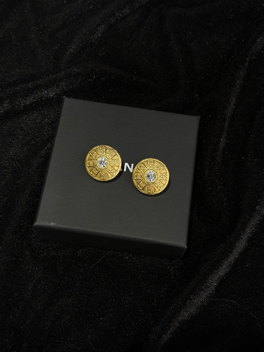 Preloved Chanel Vintage Gold Earrings