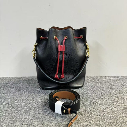 Preloved Fendi Mon Tresor Black Leather Bucket Bag