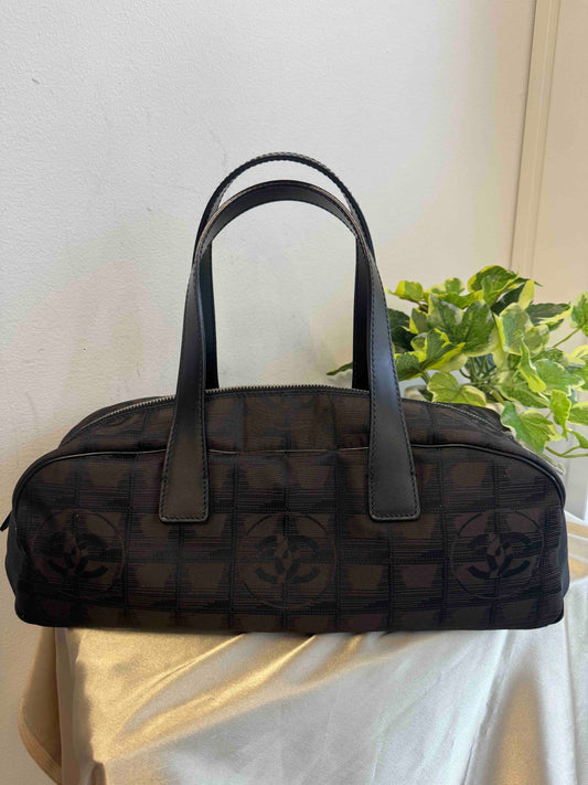 Chanel Black Nylon Boston Bag - Vintage Designer Handbag