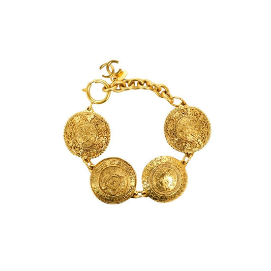 CHANEL Cambon Bracelet Gold Statement