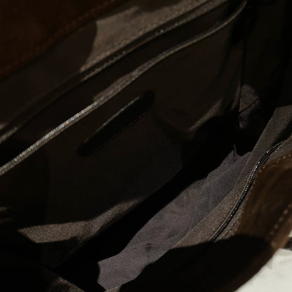 Vintage Chanel Suede Leather Backpack in Brown (1998) - Iconic Designer Bag #13652