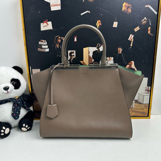 Fendi 2Jours Taupe Top Handle Bag - Pre-Loved