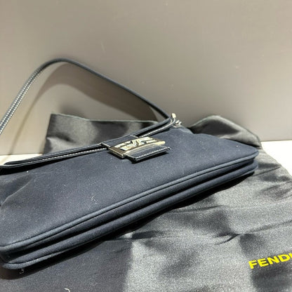 🔥 Price Drop Preloved Fendi Hobo Bag Black Suede Vintage Designer Handbag