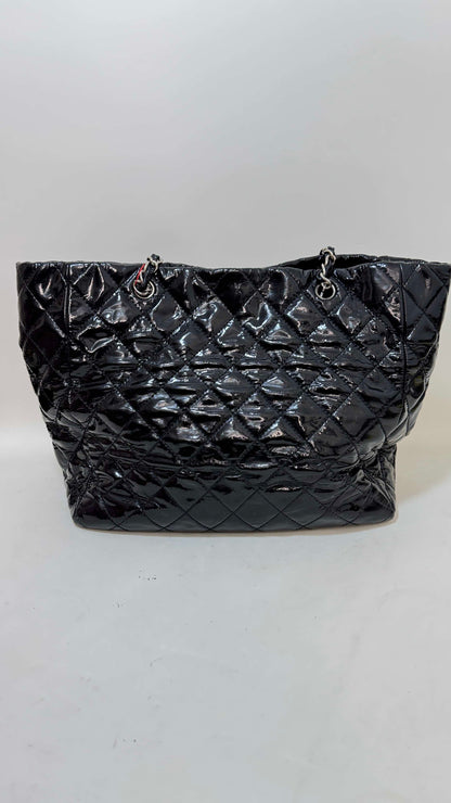 Preloved Chanel Quilted Black Tote Bag