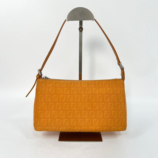 Preloved Fendi Hobo Bag Orange Canvas XJ9715