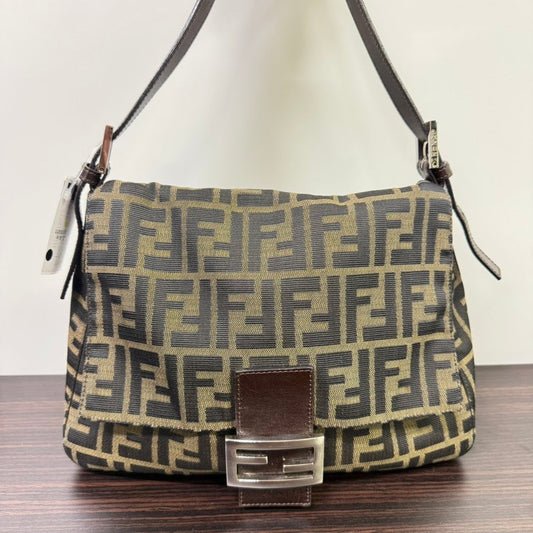 Preloved Fendi Zucca Shoulder Bag N419577 Brown Canvas Shoulder Bag