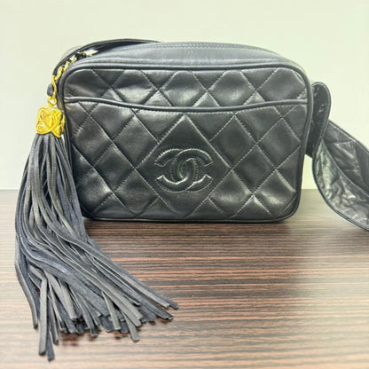 Vintage Chanel Lambskin Camera Tassel Crossbody FM0084