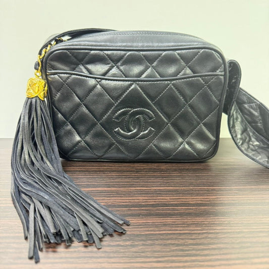 Vintage Chanel Lambskin Camera Tassel Crossbody FM0084