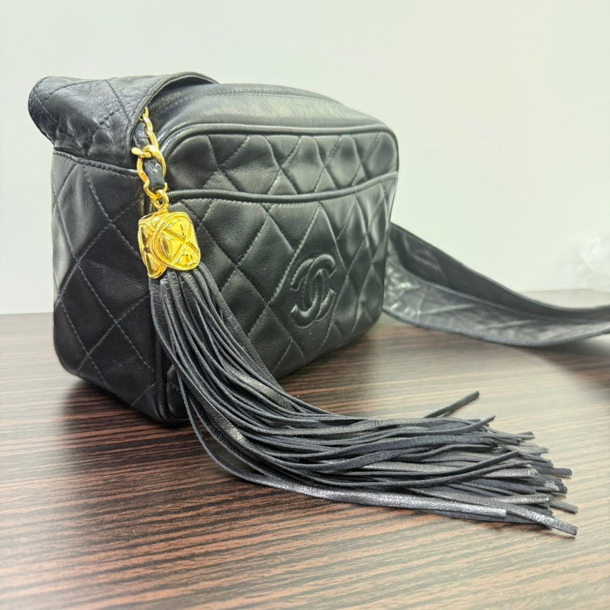 Vintage Chanel Lambskin Camera Tassel Crossbody FM0084